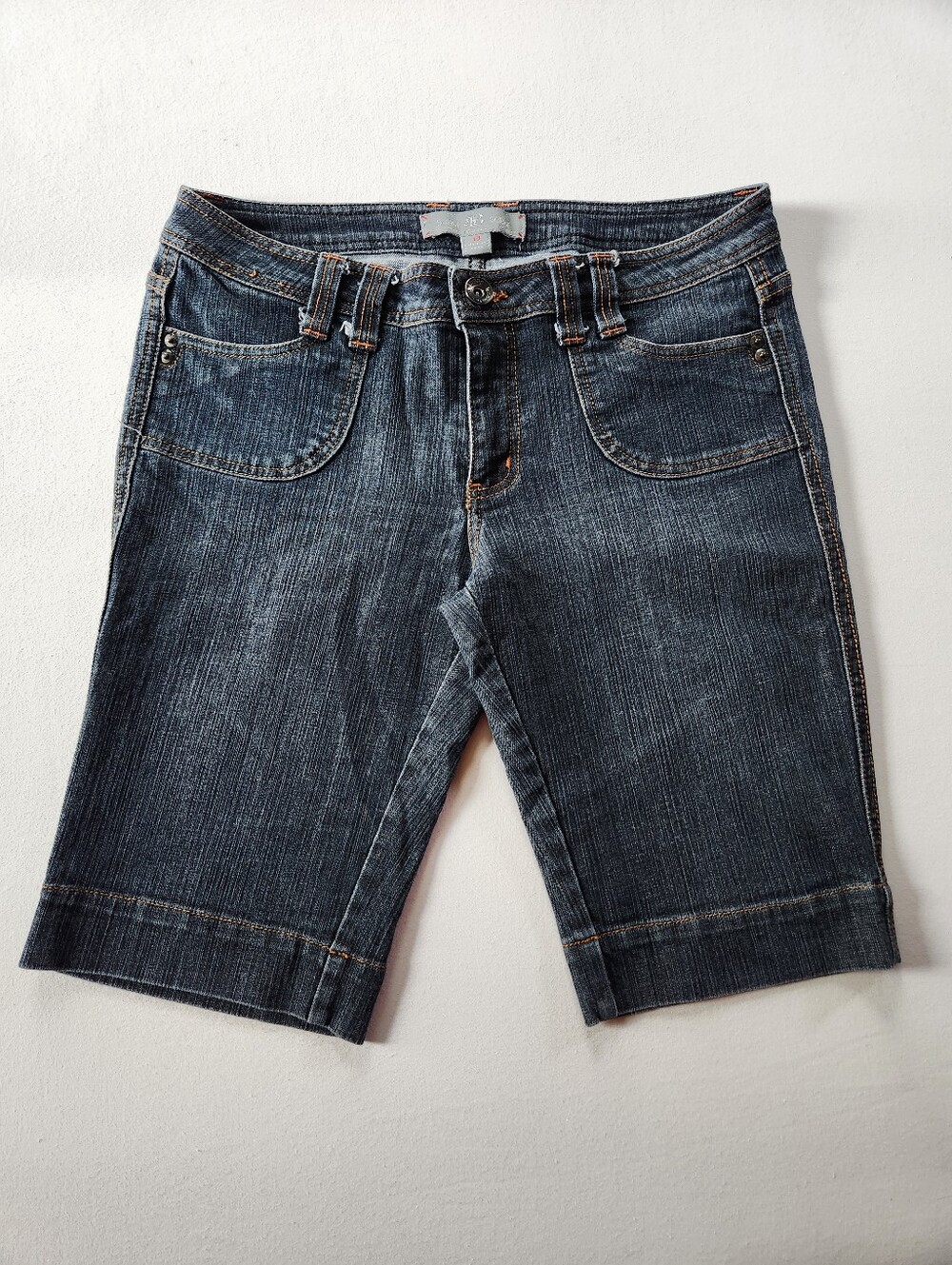Y2k 2010s Boom Boom Jeans Bermuda Denim Shorts Sz 13